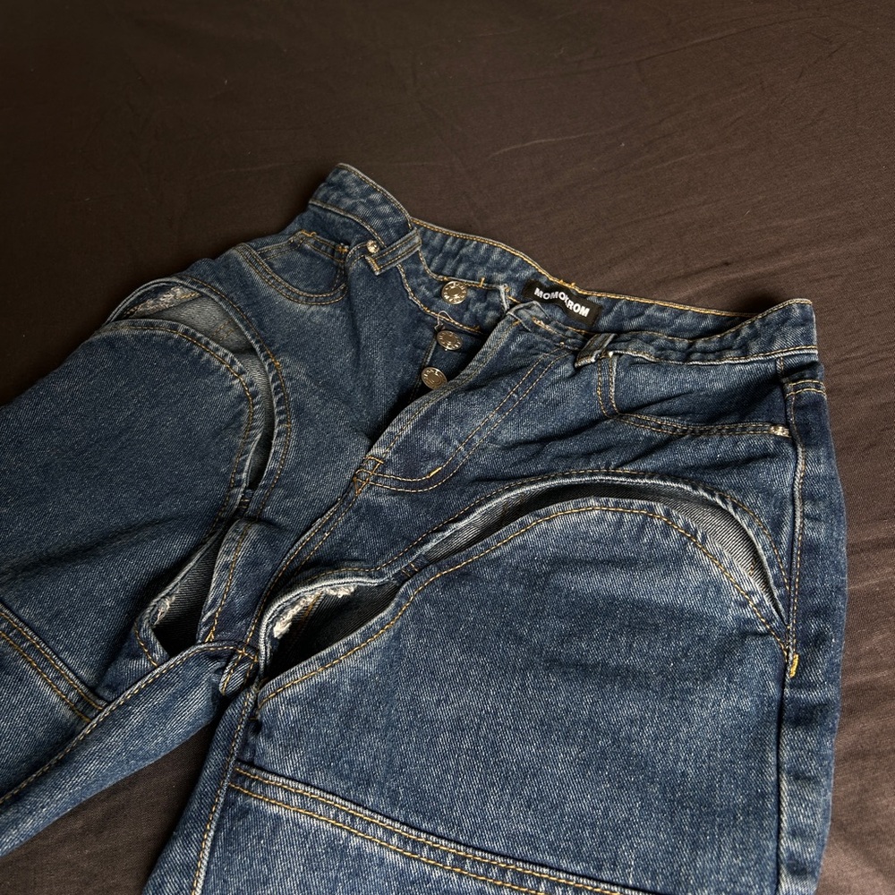 High Rise Blue Jeans